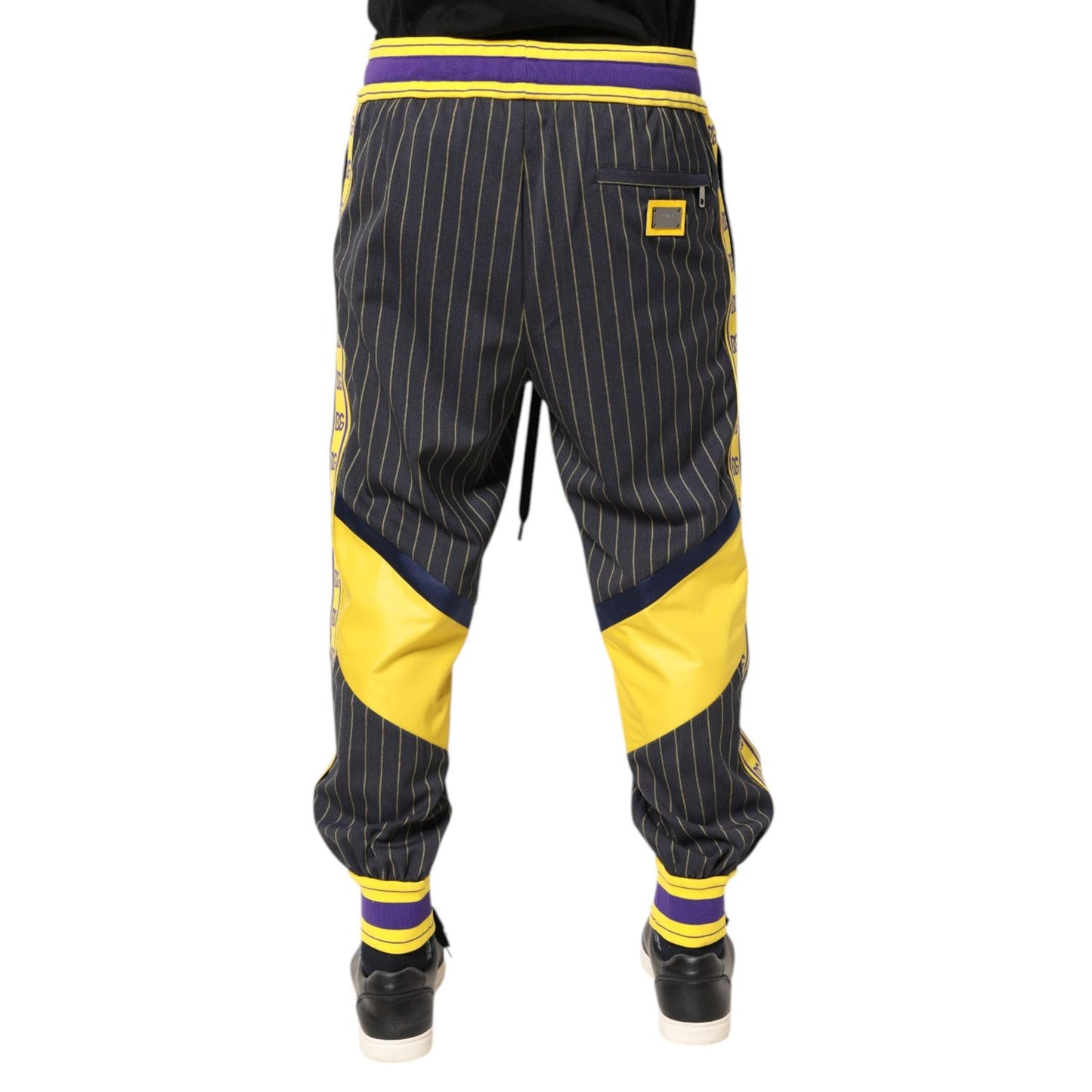 Dolce & Gabbana Multicolor Cotton Men Jogger Pants