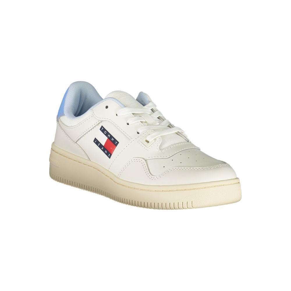 Tommy Hilfiger White Leather Women Sneaker TO-36749-EU36/US6