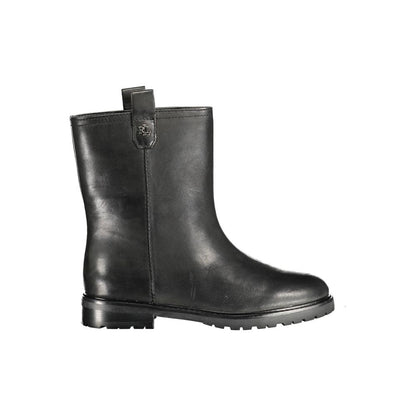 Ralph Lauren Black Leather Women Boot