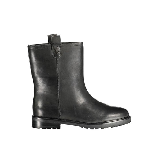 Ralph Lauren Black Leather Women Boot