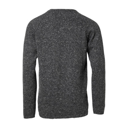 Dolce & Gabbana Gray Wool Knitted Round Neck Pullover Sweater