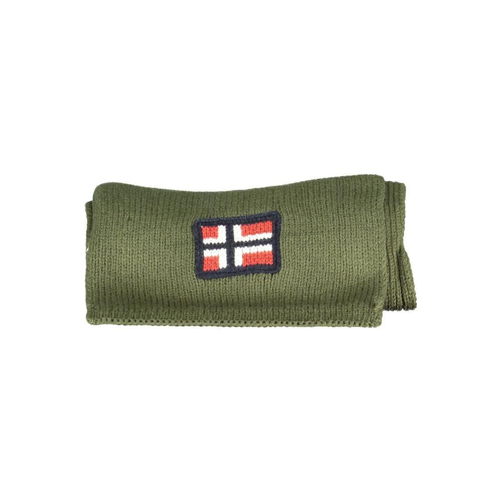 Norway 1963 Green Marabou Men Scarf NO-25582