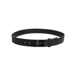 Dolce & Gabbana Black Classic Silver Metal Logo Buckle Belt BEL9416-95