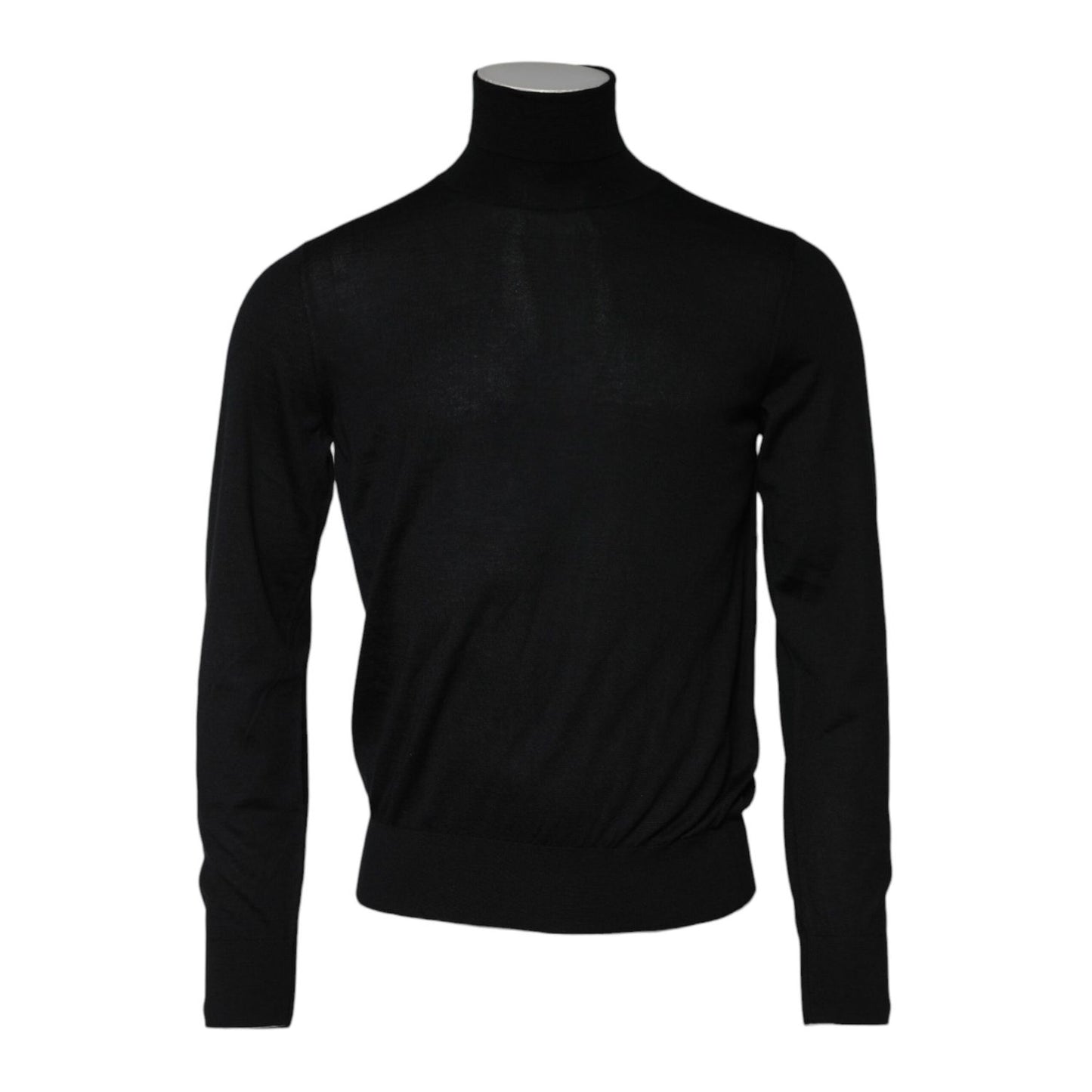 Dolce & Gabbana Black Cashmere Knitted Men Pullover Sweater
