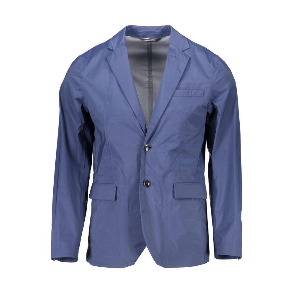 Gant Blue Nylon Jackets & Coat