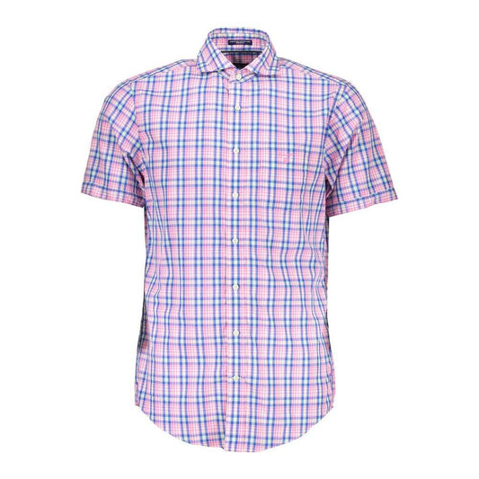 Gant Pink Cotton Men Shirt GA-4990-XS