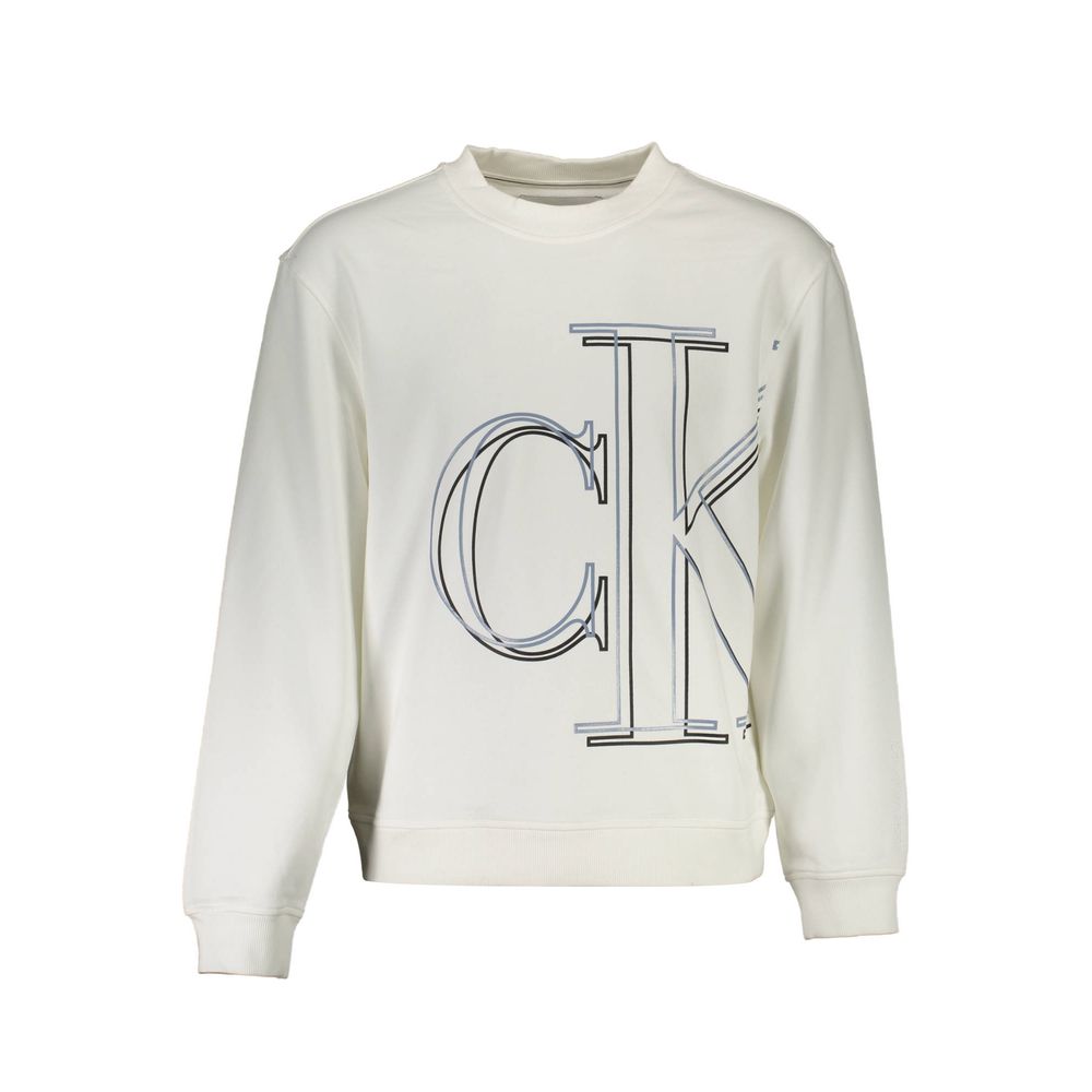 Calvin Klein White Cotton Men Sweater CA-13474-XXL