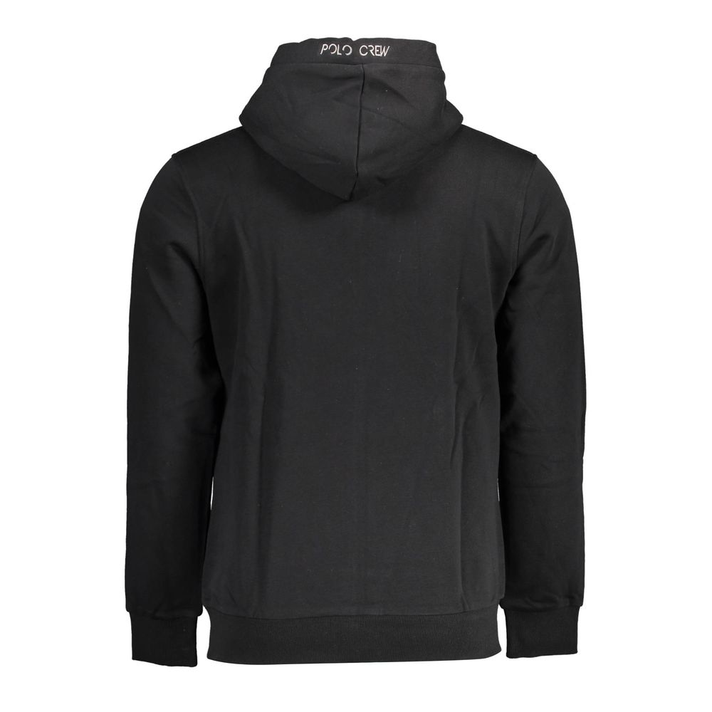 La Martina Black Cotton Sweatshirt
