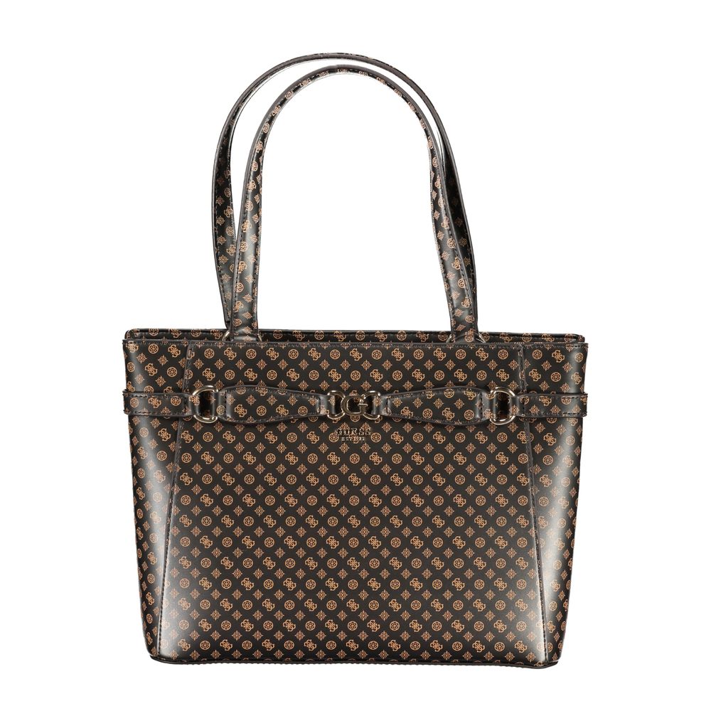 Front view with bag zipped and handles upright.