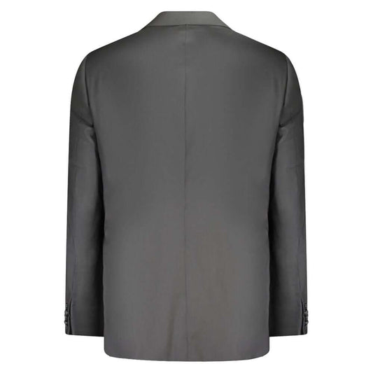 Valentino Black Wool Jacket VA-35430-IT56 | 3XL