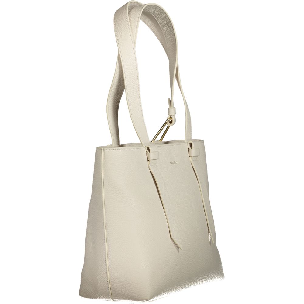 Front view with bag zipped and handles upright.