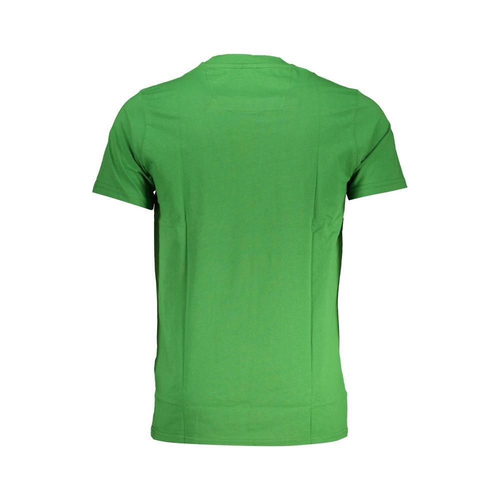Cavalli Class Green Cotton T-Shirt CA-28483-M