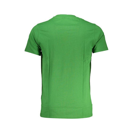 Cavalli Class Green Cotton T-Shirt CA-28483-M