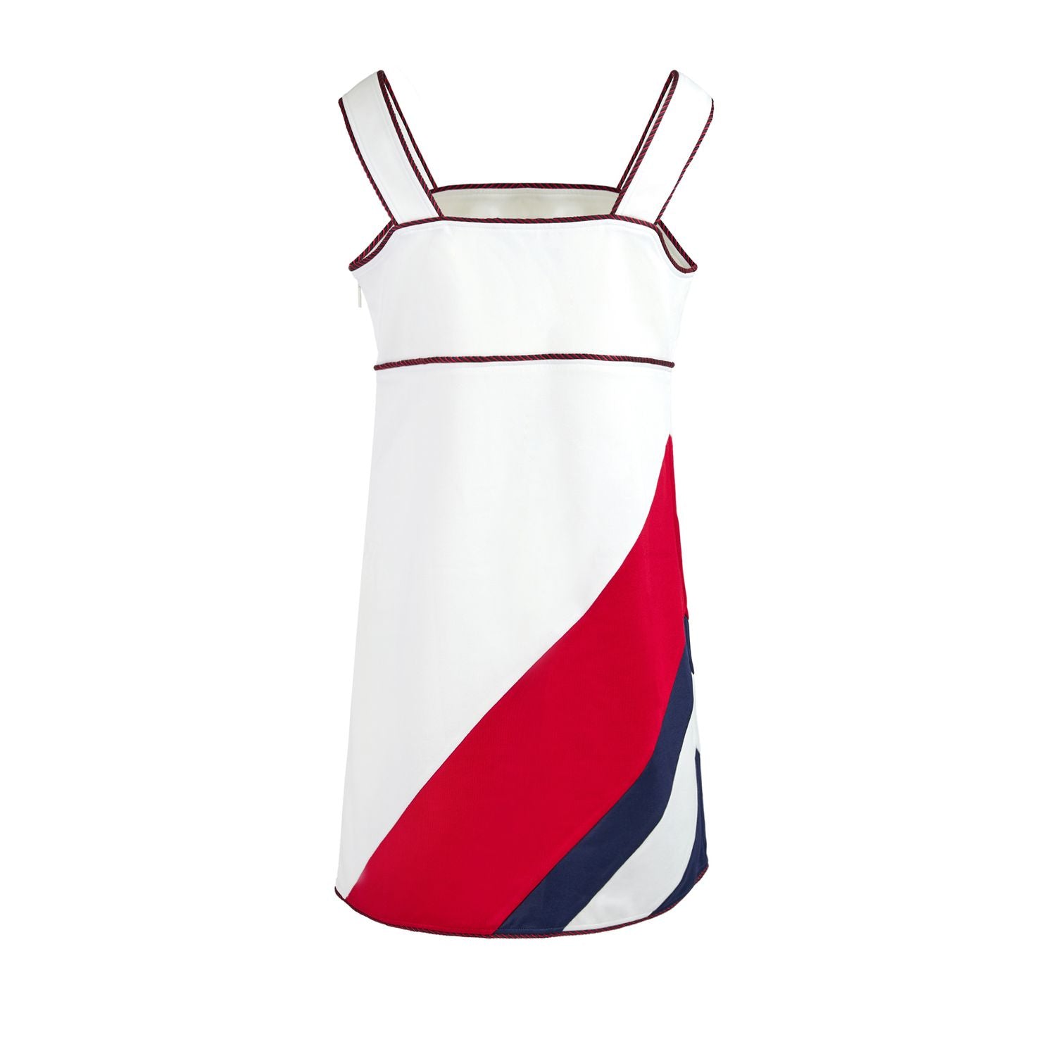 Front view with bag zipped and handles upright.