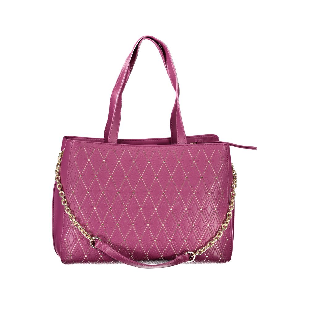 Front view with bag zipped and handles upright.
