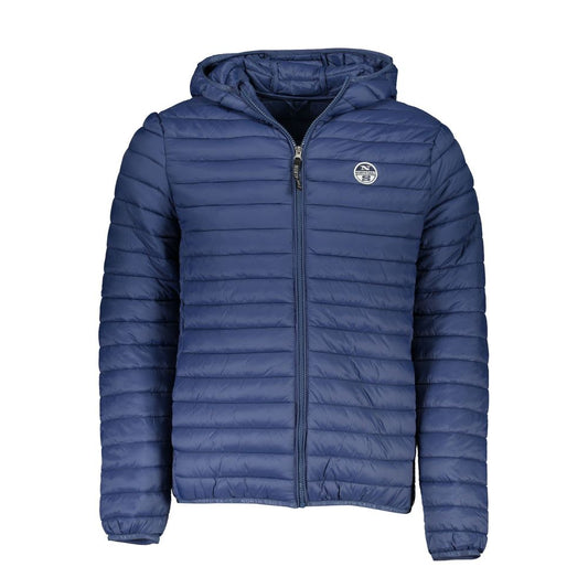 North Sails Blue Polyamide Men Jacket NO-23207-XXL