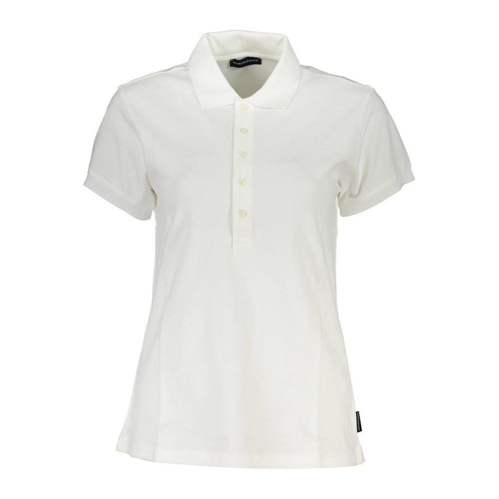 North Sails White Cotton Women Polo Shirt