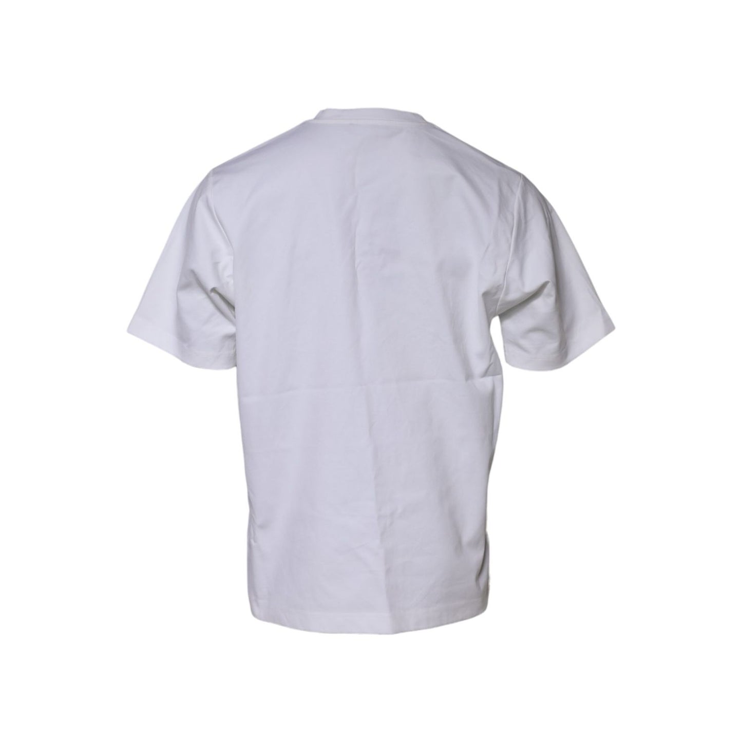 Dolce & Gabbana White Logo Embellish Short Sleeves T-shirt