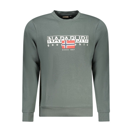 Napapijri Green Cotton Sweater NA-32119-S