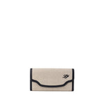 Loro Piana Beige Fabric And Leather Wallet