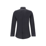Back view of Dolce & Gabbana Shirt in black with classic collar, slim fit design for AW25 collection, made in Italy.