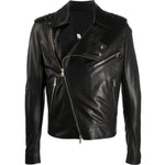 Balmain Black Leather Jacket BA-15439-IT50 | L