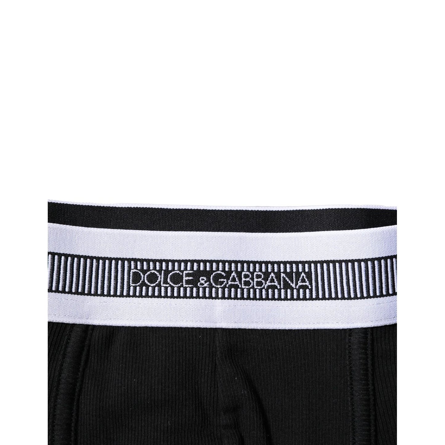 Dolce & Gabbana Black Cotton Stretch Regular Boxer Underwear BIK1281-3