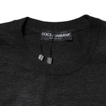 Dolce & Gabbana Gray Cashmere Crew Neck Sweatshirt Sweater TSH90537-44
