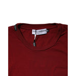Dolce & Gabbana Dark Red Men Crew Neck Short Sleeve T-shirt TSH90555-48