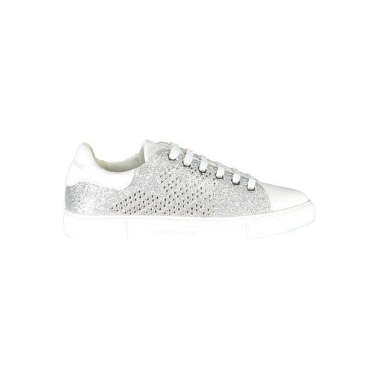 Emporio Armani Silver Leather Women Sneaker EM-872-EU35/US5