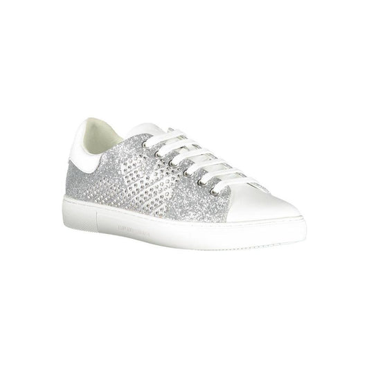 Emporio Armani Silver Leather Women Sneaker EM-872-EU35/US5