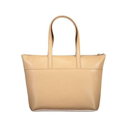 Calvin Klein Beige Polyester Women Handbag CA-17728