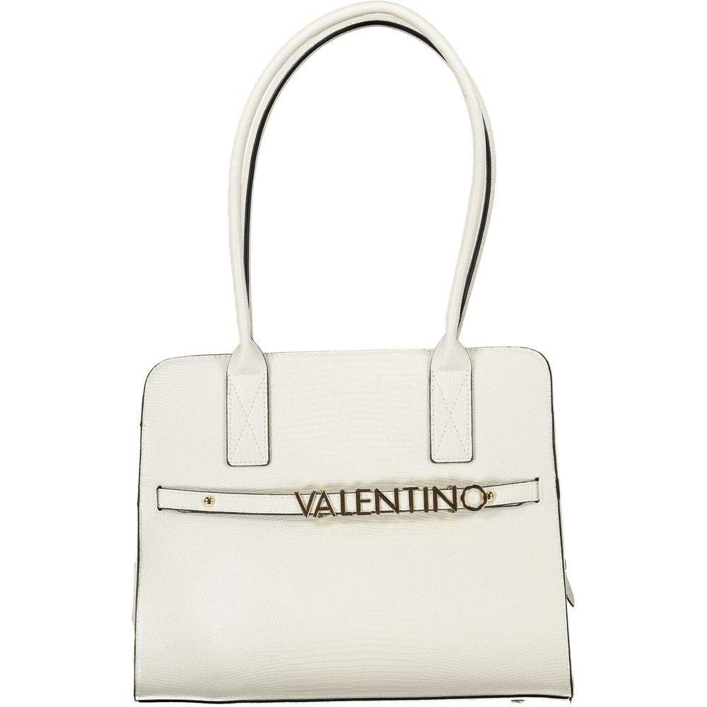 Front view with bag zipped and handles upright.