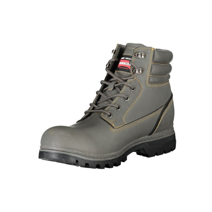 Carrera Grigio Poliuretano Men Ankle Boot