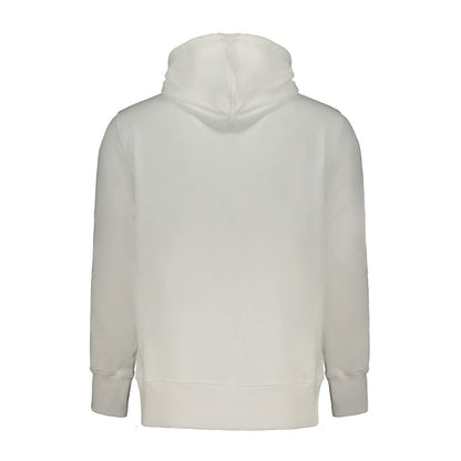 Calvin Klein White Cotton Men Sweater with Hood