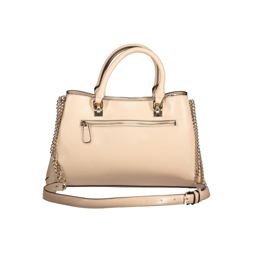 Front view with bag zipped and handles upright.