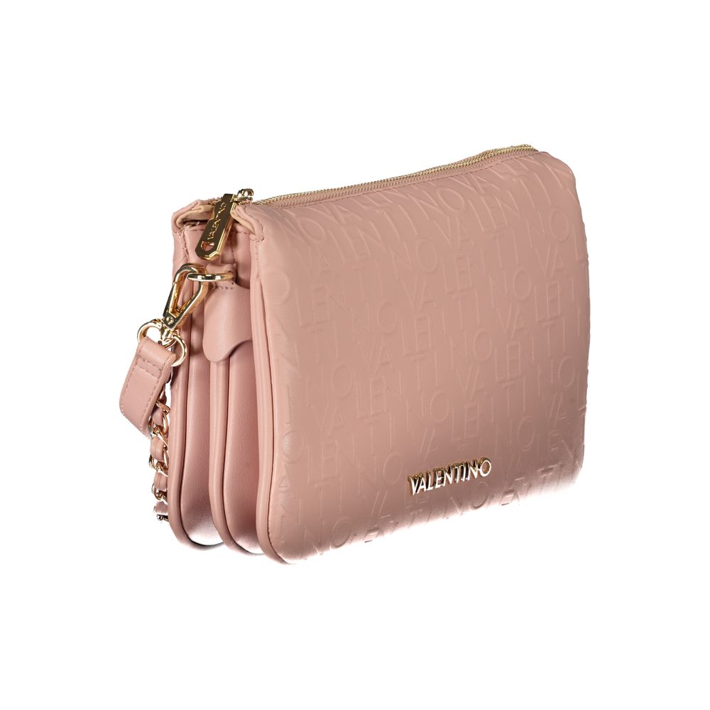 Front view with bag zipped and handles upright.