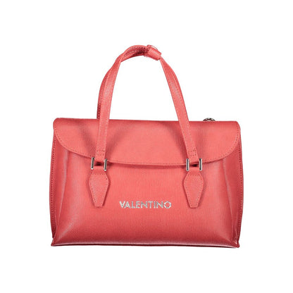 Mario Valentino Red Polyethylene Women Handbag with handles and shoulder strap