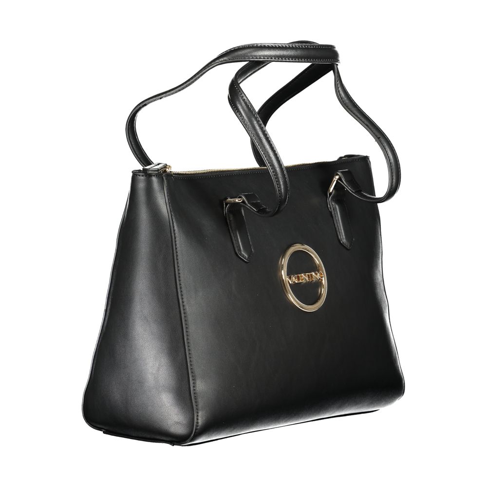 Front view with bag zipped and handles upright.