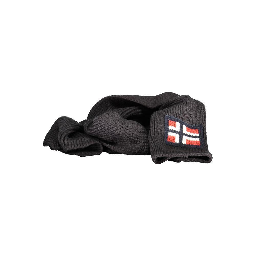 Norway 1963 Black Marabou Men Scarf NO-25584