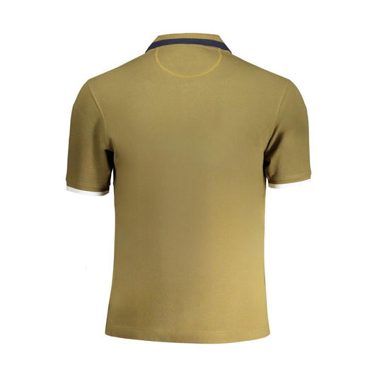 La Martina Green Cotton Polo Shirt LA-30441-S