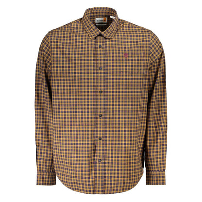 Timberland Yellow Cotton Men Shirt