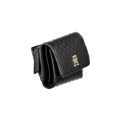 Tommy Hilfiger Black Polyurethane Women Wallet