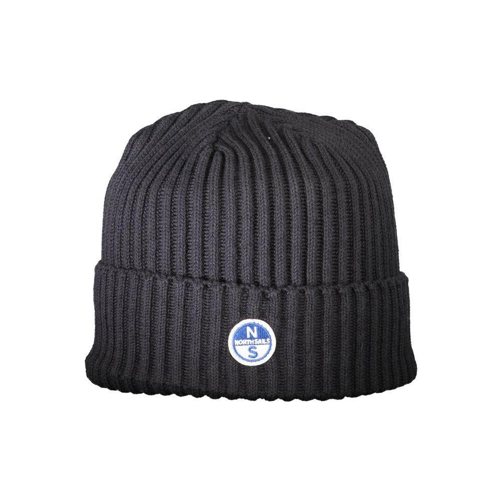 North Sails Black Cotton Unisex Cap NO-33599