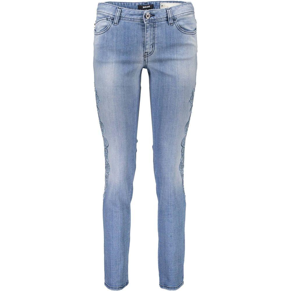 Just Cavalli Blue Cotton Women Jeans