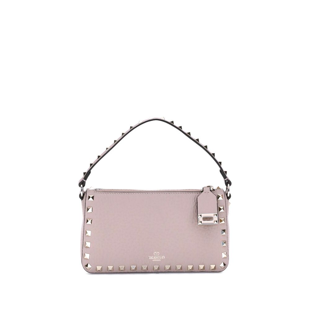 Front view with bag zipped and handles upright.