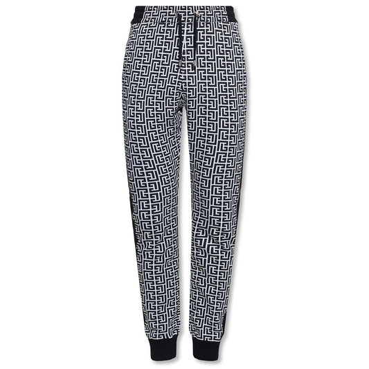 Balmain Black Cotton Jeans & Pant