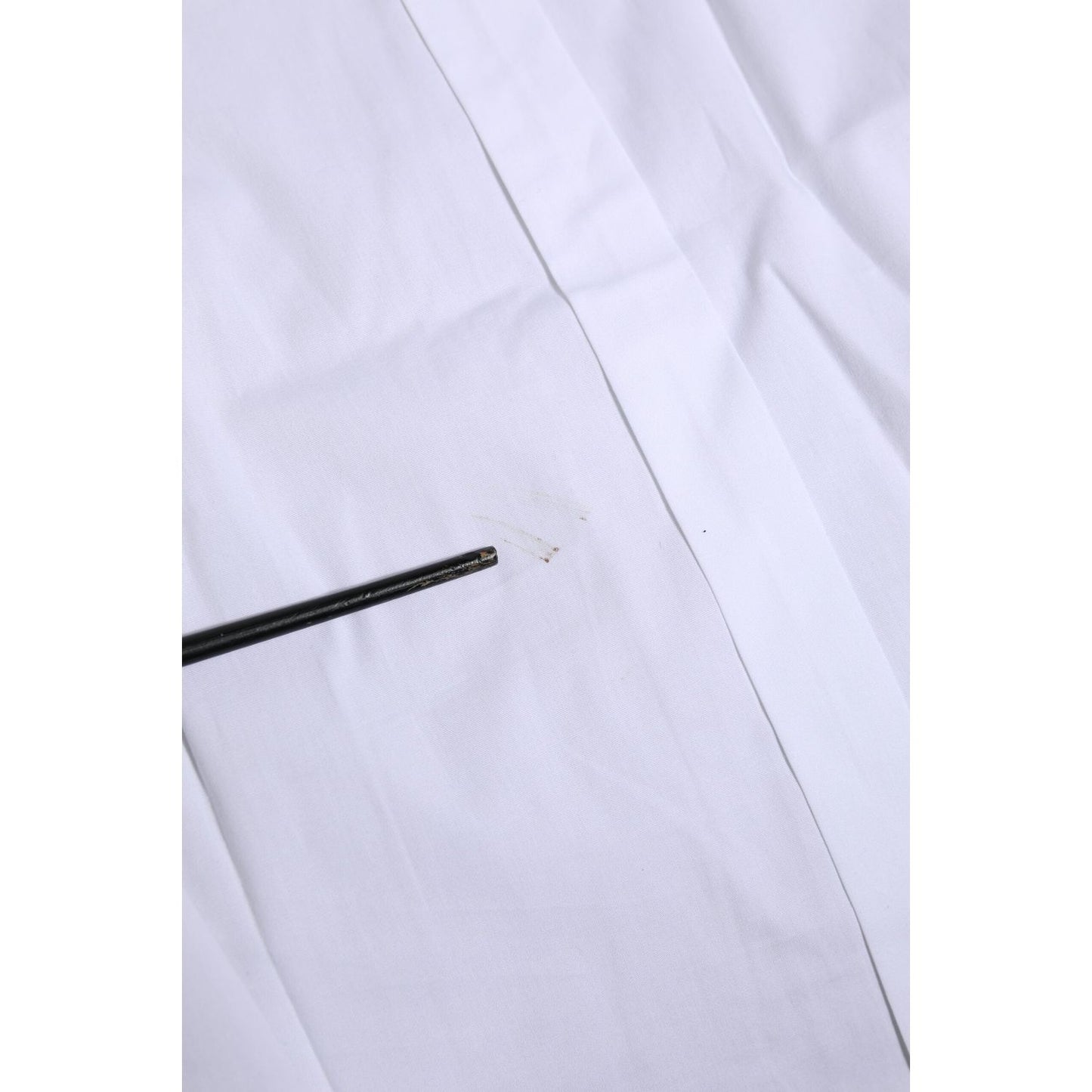Dolce & Gabbana White Cotton GOLD Long Sleeves Formal Shirt