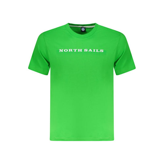 North Sails Green Cotton Men T-Shirt NO-35035-S