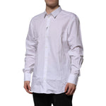 Dolce & Gabbana White GOLD Long Sleeve Dress Formal Shirt TSH906878-40